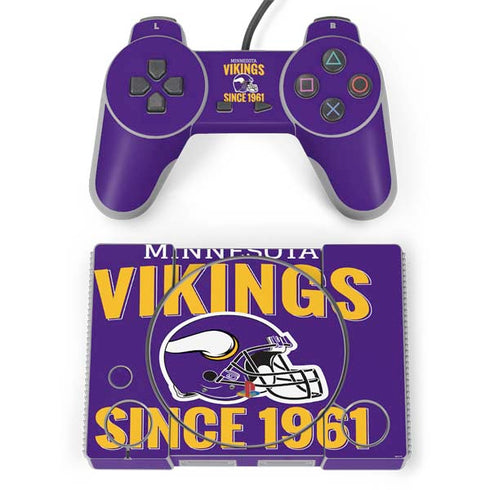 NFL Minnesota Vikings Helmet PlayStation Classic Bundle Skin